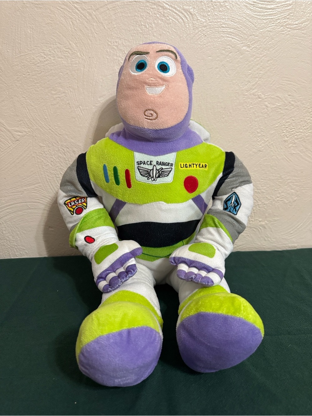 Disney Buzz Lightyear Plush - Green, Purple & White Space Ranger